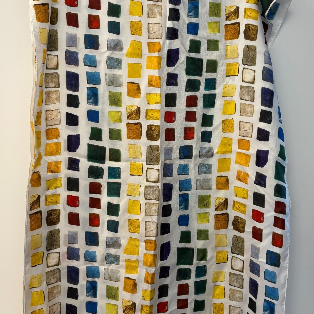 New York Metropolital Museum of Art 100% Silk Scarf